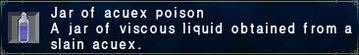 Jar of acuex poison