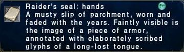 Raider's seal: hands