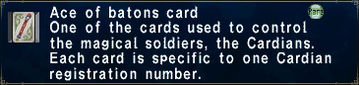 Ace of batons card