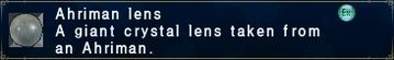 Ahriman lens