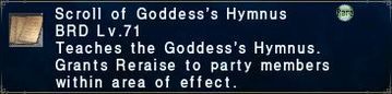 Scroll of Goddess's Hymnus
